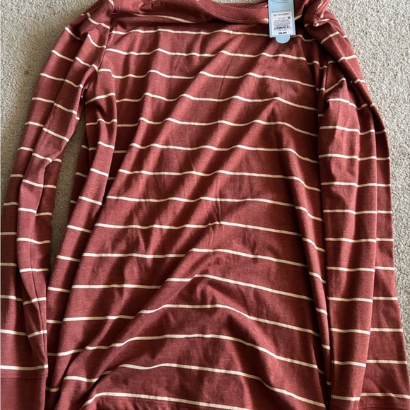 Cat & Jack Other - Cat & Jack Rust Striped Long Sleeve Tee